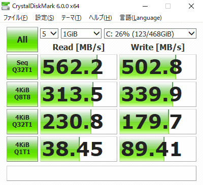 CrystalDiskMark SSD