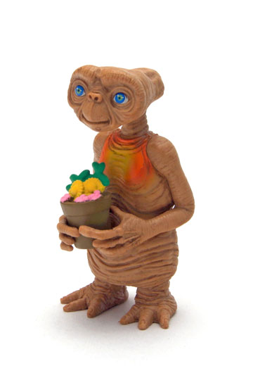 E.T.と鉢植え