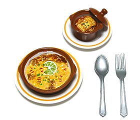 ドリア&オニオングラタンスープ